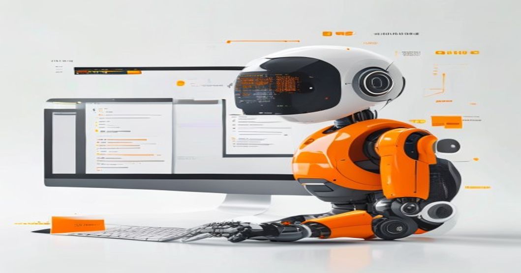 AI chatbot generating PHP code with error messages on screen
