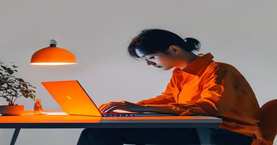 person researching DMM securities on laptop at night