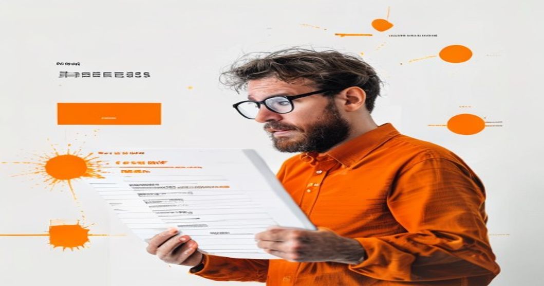 confused man looking at incorrect accounting software entries