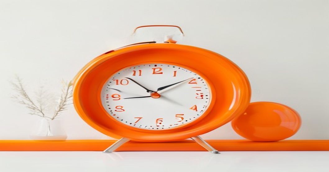 clock showing fixed work start time morning routine
