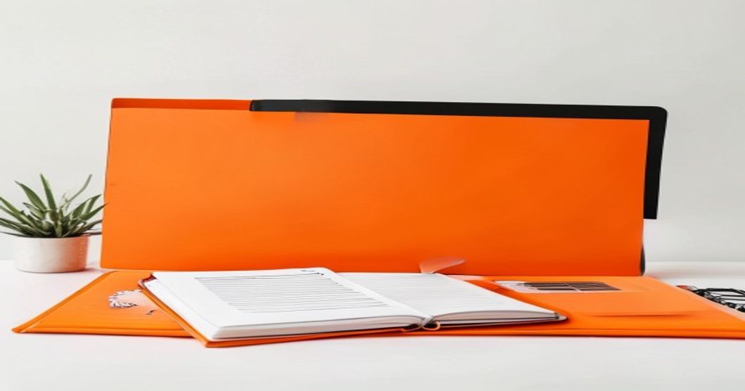 organized freelancer tax checklist with notebook and laptop